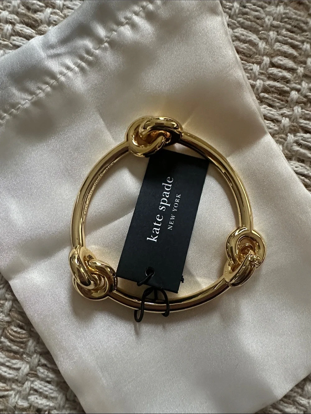 kate spade Gold Knot Link Bangle Bracelet